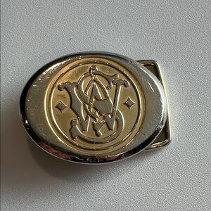 Smith and Wesson - Gold and Silver, belt buckle